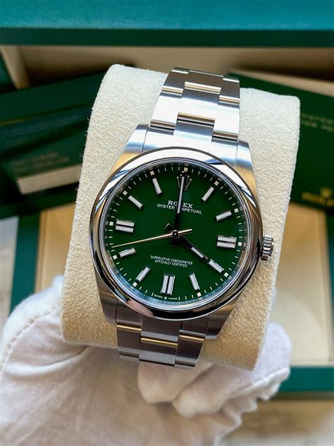 rolex oyster perpetual 41 verde